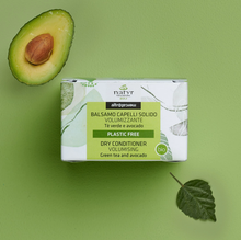 Carica l'immagine nel visualizzatore di Gallery, BALSAMO SOLIDO VOLUMIZZANTE TÈ VERDE E AVOCADO - BIO | COD. 00003760 | 50 gr