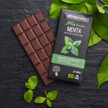 Carica l'immagine nel visualizzatore di Gallery, CIOCCOLATO MASCAO FONDENTE EXTRA ALLA MENTA - BIO | COD. 00000456 | 100 g