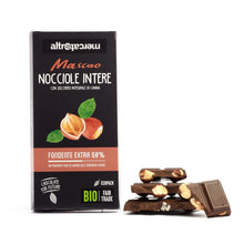 Carica l'immagine nel visualizzatore di Gallery, MASCAO FONDENTE EXTRA CON NOCCIOLE INTERE - BIO | COD. 00001166 | 100 g