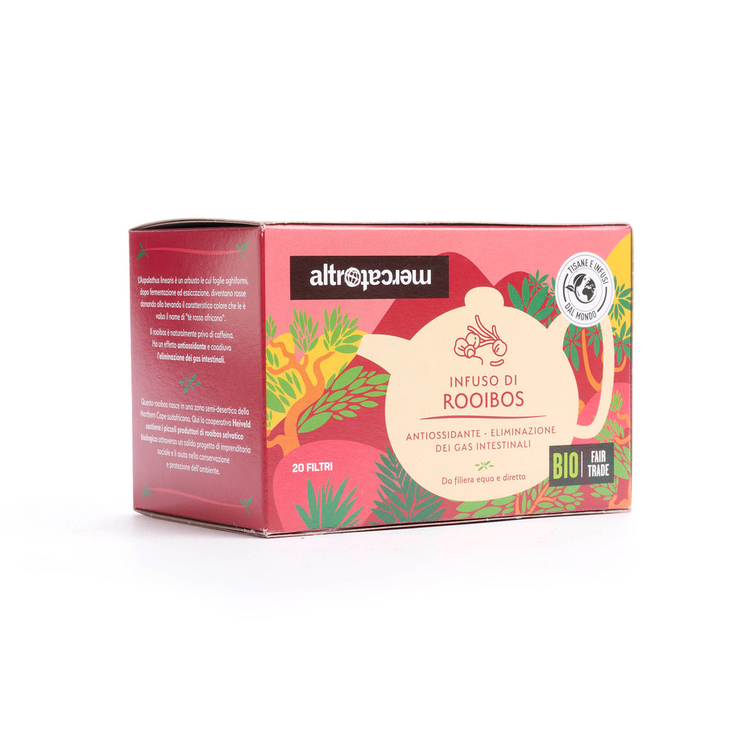 INFUSO ROOIBOS IN BUSTINE SUD AFRICA - BIO | COD. 00001054 | 20 filtri 30 g