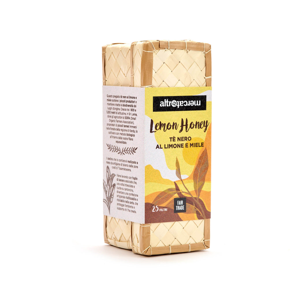 TÈ NERO LEMON HONEY CESTINO IN FILTRI SRI LANKA | COD. 00000807 | 25 filtri - 50 g