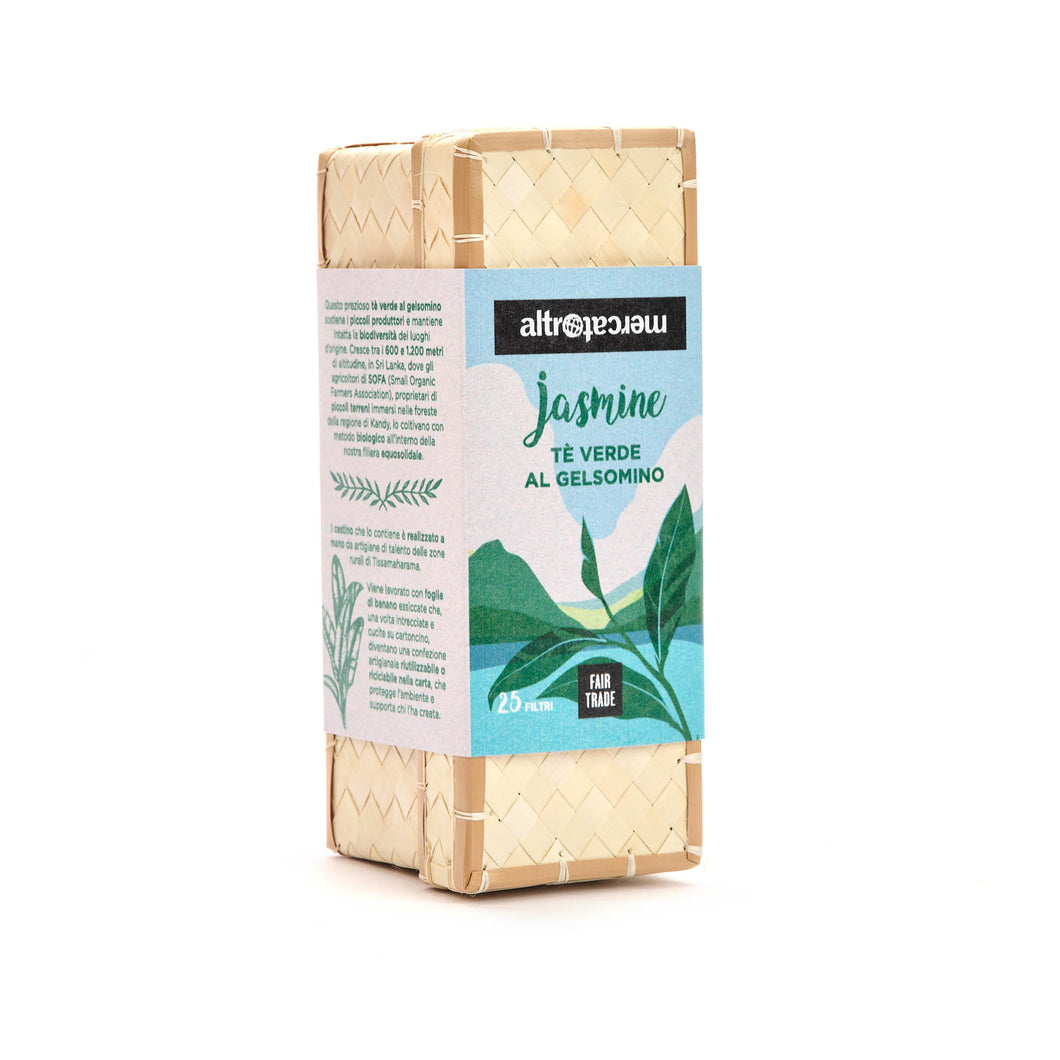 TÈ VERDE AL GELSOMINO CESTINO IN FILTRI SRI LANKA | COD. 00000810 | 25 filtri - 50 g