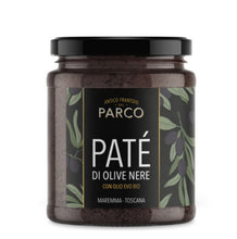 Carica l&#39;immagine nel visualizzatore di Gallery, PATÉ DI OLIVE NERE FRANTOIO DEL PARCO 200G -  | COD. HUBCMB003321
