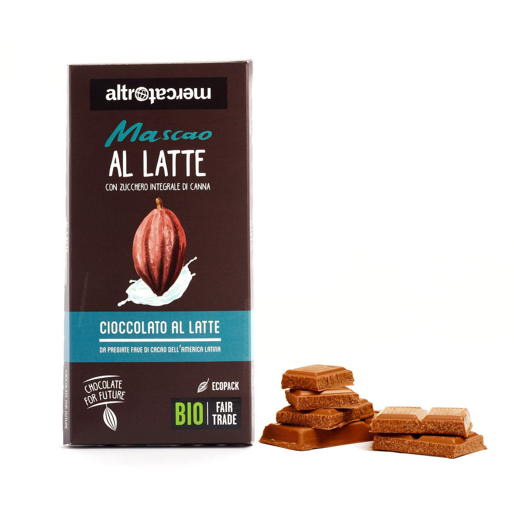 CIOCCOLATO MASCAO AL LATTE - BIO | COD. 00000452 | 100 g