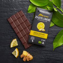 Carica l&#39;immagine nel visualizzatore di Gallery, CIOCCOLATO MASCAO FONDENTE ALLO ZENZERO E LIMONE - BIO | COD. 00005407 | 80 g
