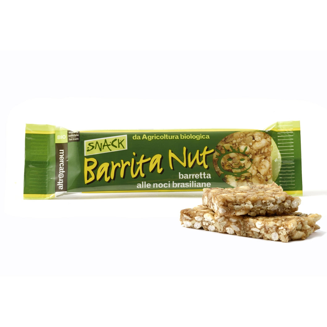 10 BARRETTE BARRITA NUT CON NOCI BRASILIANE E ANACARDI - BIO | COD. 00000481 | 25 g x 10