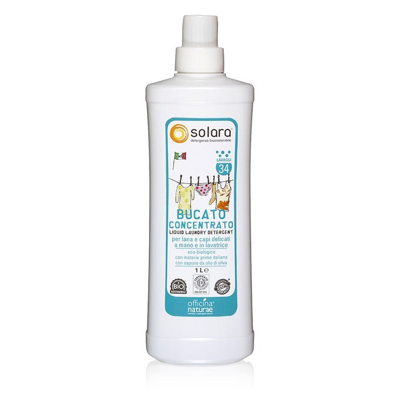 Bucato liquido concentrato - a mano e in lavatrice | COD. SOL5540 | 1 l