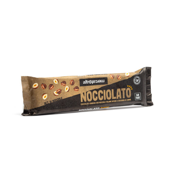 NOCCIOLATO DARK - CIOCCOLATO GIANDUIA E NOCCIOLE INTERE | COD. 00001274 | 125 g